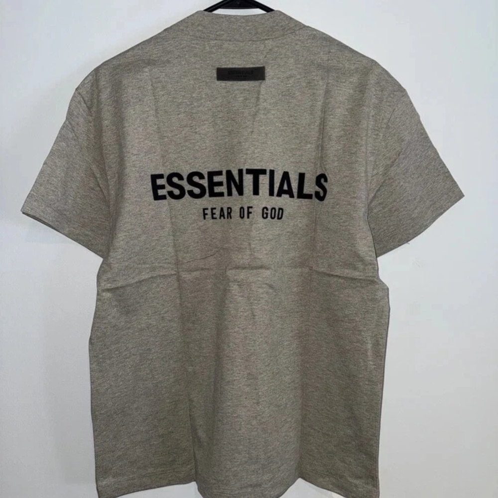 NWT FEAR OF GOD ESSENTIALS T-SHIRT SS22 "Dark Oatmeal" AUTHENTIC - Picture 6 of 8